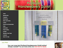 Tablet Screenshot of portlandhandweaversguild.org